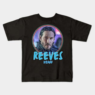 keanu reeves art quotes art 90s style retro vintage 80s Kids T-Shirt